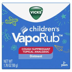 Vicks Children's VapoRub, Topical Chest Rub & Cough Suppressant, over-the-Counter Medicine, 1.76 oz